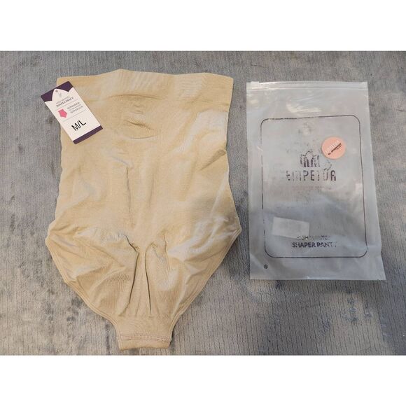 NWT Shapermint Empetua Beige High-Waisted Shaper Panty Brief M/L - Picture 3 of 5